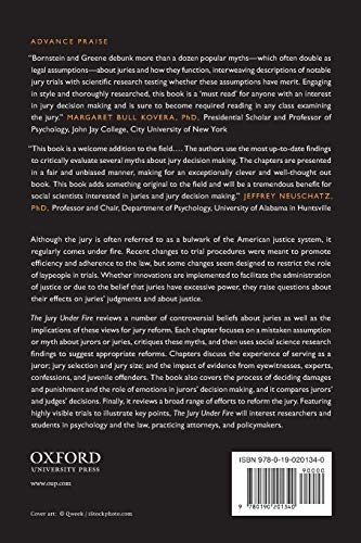 The Jury Under Fire: Myth, Controversy, and Reform (American Psychology-Law Society Series)