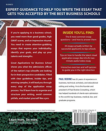Great Applications for Business School, Second Edition (Great Application for Business School)