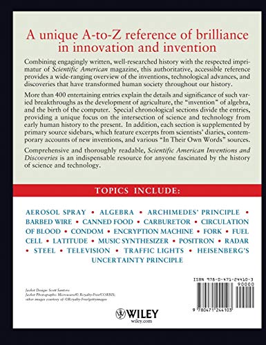Scientific American Inventions and Discoveries: All the Milestones in Ingenuity--From the Discovery of Fire to the Invention of the Microwave Oven