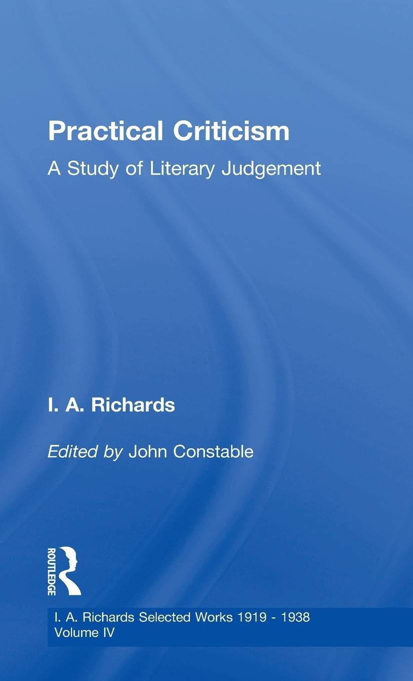 Practical Criticism V 4 (Selections, 4)