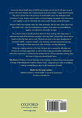 Community Mental Health Teams — back cover