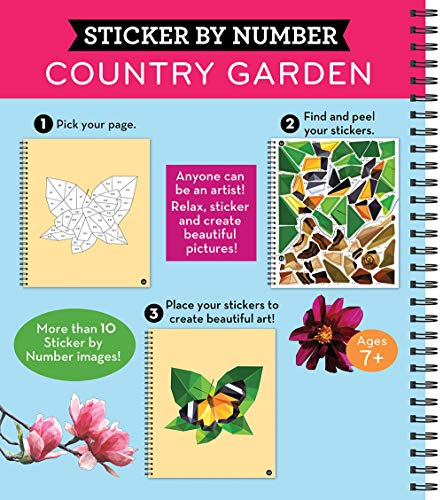 Brain Games - Sticker by Number: Country Garden by Publicati