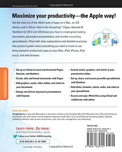 How to Do Everything: Pages, Keynote & Numbers for OS X and iOS