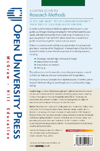 A Gentle Guide to Research Methods — back cover