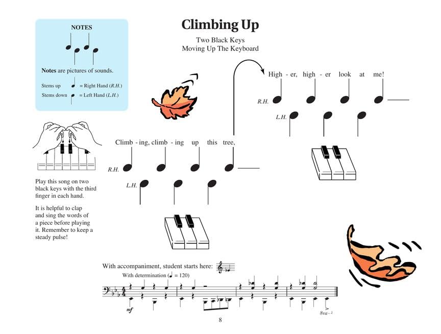 Piano Lessons - Book 1: Piano Learning Book for Kids