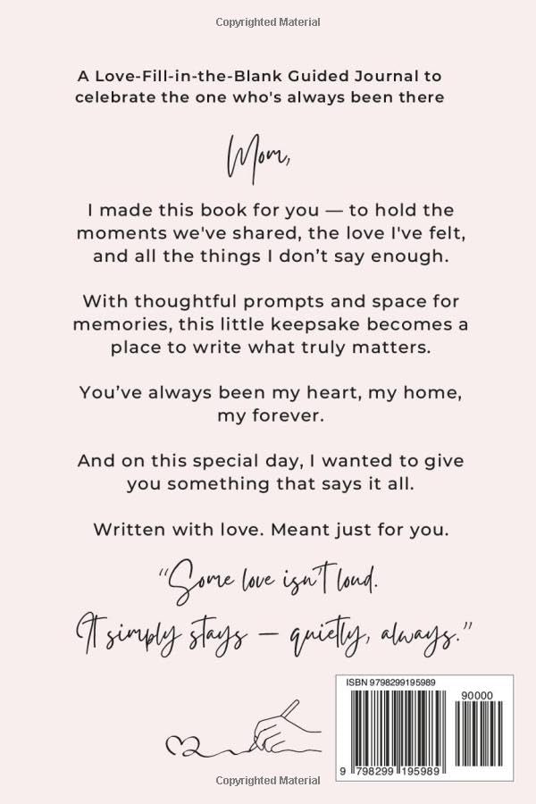 101 Reasons Why My Mom ROCKS: A Fill in the Blank Guided Journal to Say I Love You - A Thoughtful Gift and Keepsake for Mom