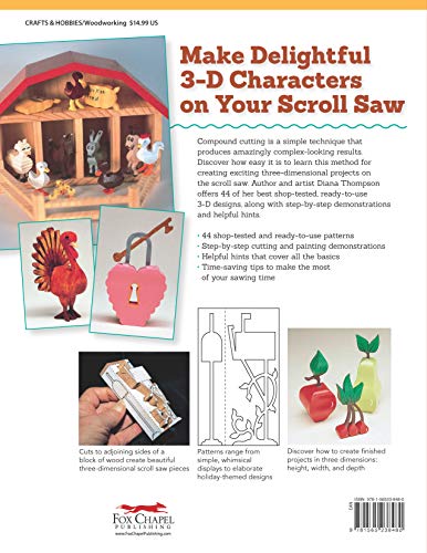 3-D Patterns for the Scroll Saw, Revised Edition: Time-Saving Tips & Ready-to-Cut Patterns for 44 Unique Projects (Fox Chapel Publishing)