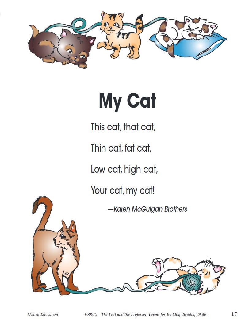 Poems for Building Reading Skills Level 1 (The Poet and the Professor)
