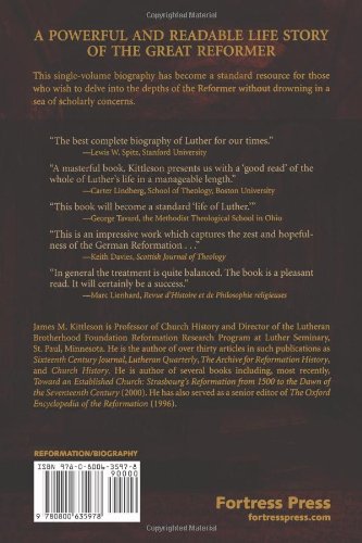Luther the Reformer: The Story of the Man and His Career — back cover