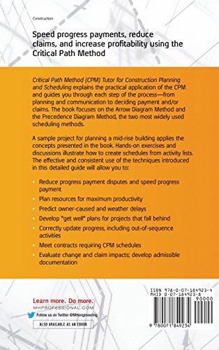 Critical Path Method (CPM) Tutor for Construction Planning and Scheduling