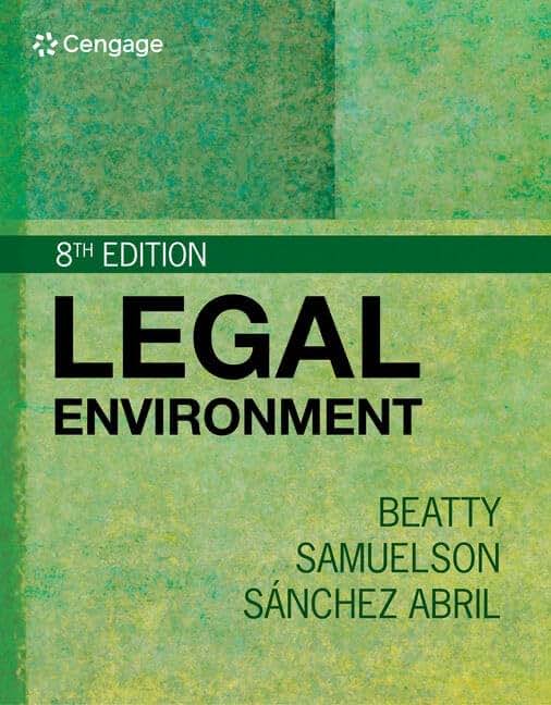 Legal Environment (MindTap Course List)