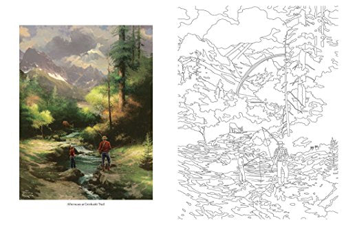 Posh Adult Coloring Book: Thomas Kinkade Peaceful Moments (P