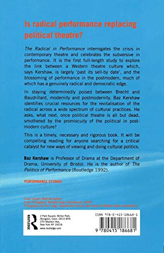 The Radical in Performance