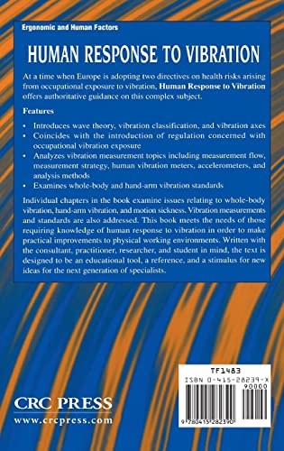 Human Response to Vibration (International Library of Philosophy and)