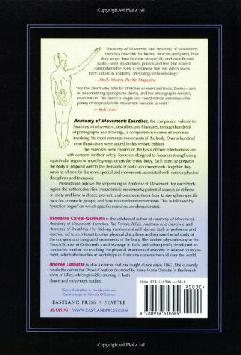Anatomy of Movement: Exercises — back cover