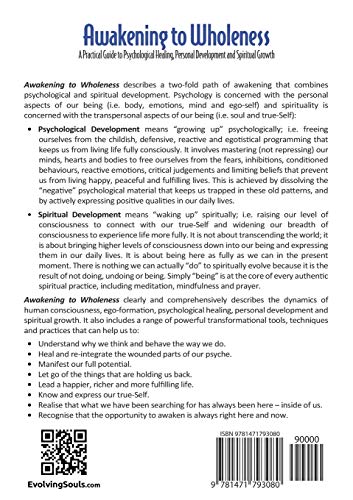Awakening to Wholeness — back cover