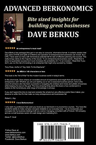 Advanced Berkonomics — back cover