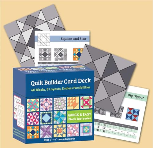 Quilt Builder Card Deck: 40 Blocks, 8 Layouts, Endless Possibilities — back cover