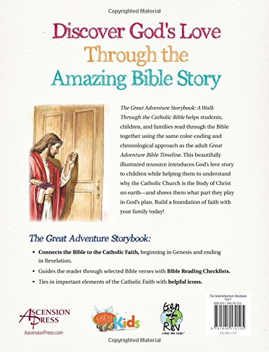 Great Adventure Storybook: A Walk Through the Catholic Bible — back cover