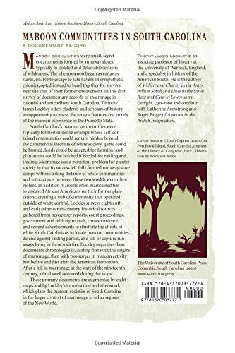 Maroon Communities in South Carolina: A Documentary Record
