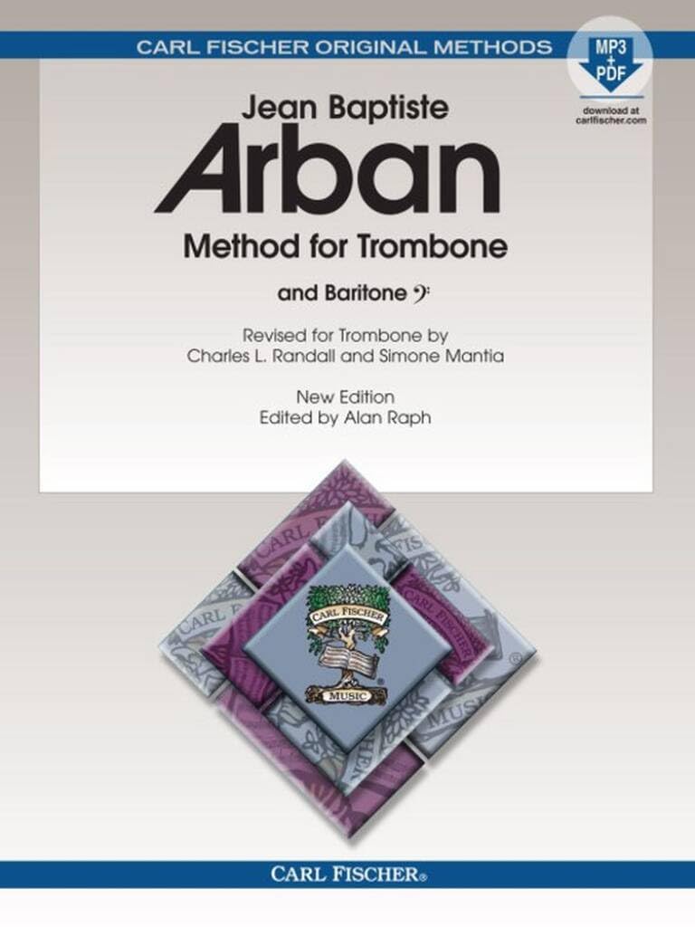 O23XSB - Arban Method for Trombone and Baritone - Book/MP3 - Spiral Bound Edition