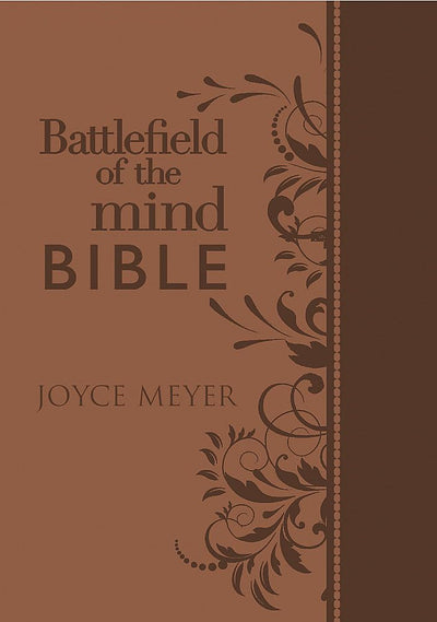 Battlefield of the Mind Bible, Brown LeatherLuxe: Renew Your Mind Through the Power of God's Word