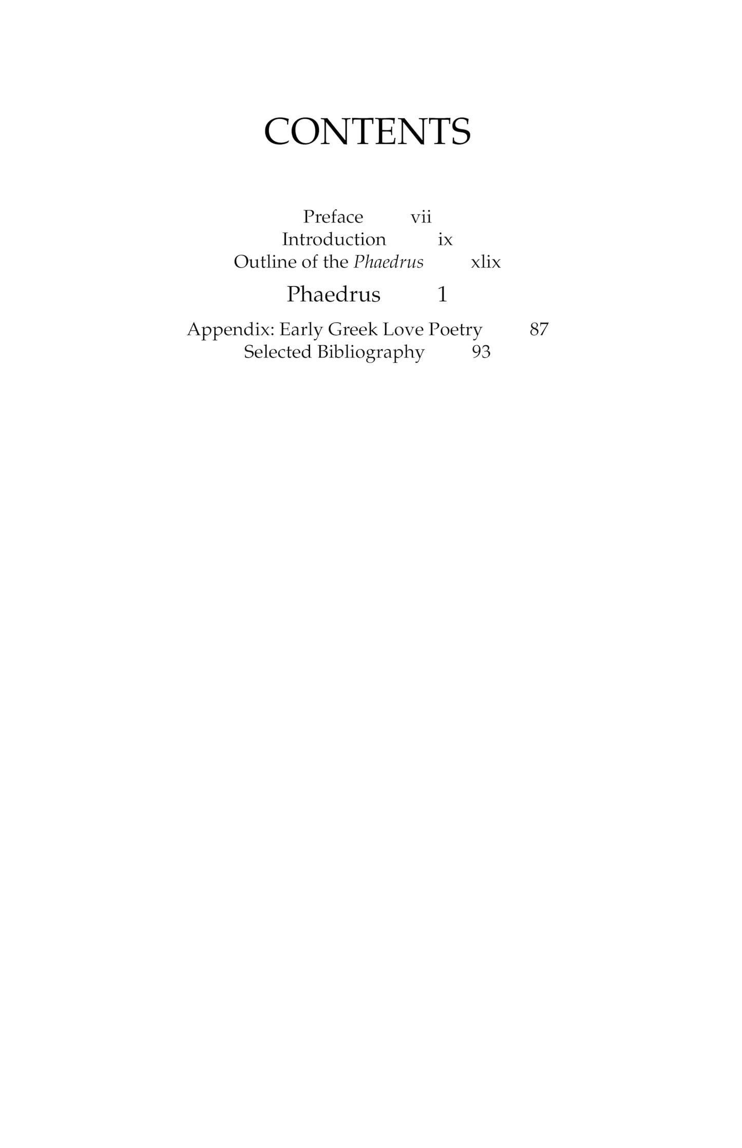 Phaedrus (Hackett Classics)