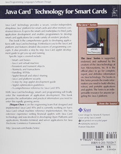 Java Card Technology for Smart Cards: Architecture and Programming