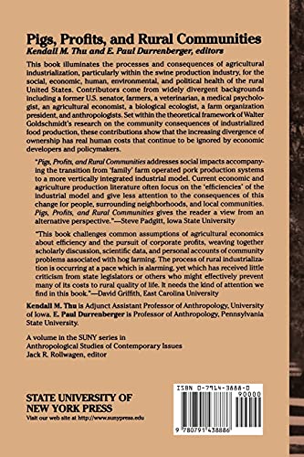 Pigs, Profits, and Rural Communities (Suny Series in Anthropological Studies of Contemporary Issues)