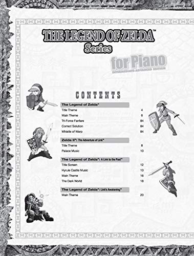 The Legend of Zelda Series for Piano: Piano Solos
