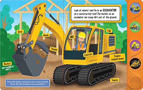 Blippi: At the Construction Site (4-Button Sound Books)