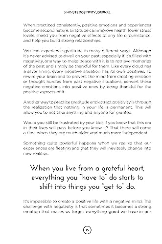 3 Minute Positivity Journal: Boost Your Mood. Train Your Mind. Change Your Life.