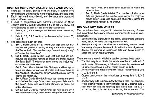 Alfred's Essentials of Music Theory: Key Signature Flash Cards (Major and Minor), Flash Cards