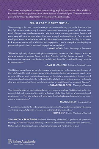 Pneumatology: The Holy Spirit in Ecumenical, International, and Contextual Perspective
