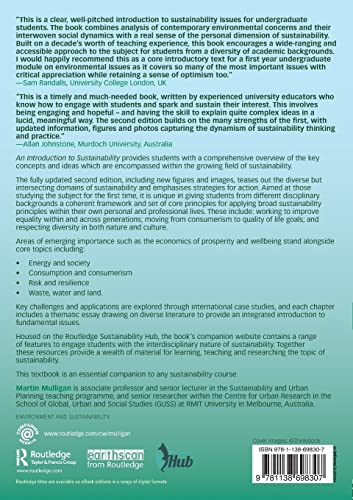 An Introduction to Sustainability: Environmental, Social and Personal Perspectives