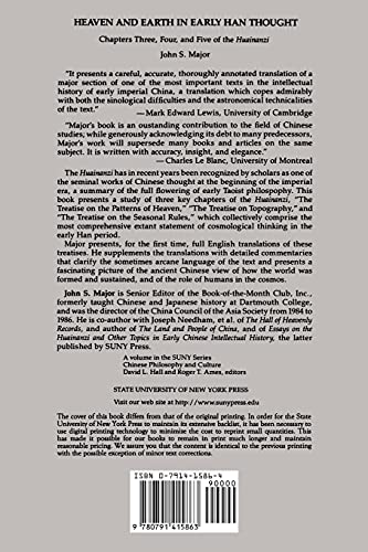 Heaven and Earth in Early Han Thought: Chapters Three, Four, and Five of the Huainanzi (Suny Series in Chinese Philosophy and Culture) (Suny Series in Chinese Philosophy & Culture)
