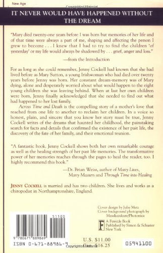 Across Time And Death: A Mother's Search For Her Past Life Children — back cover