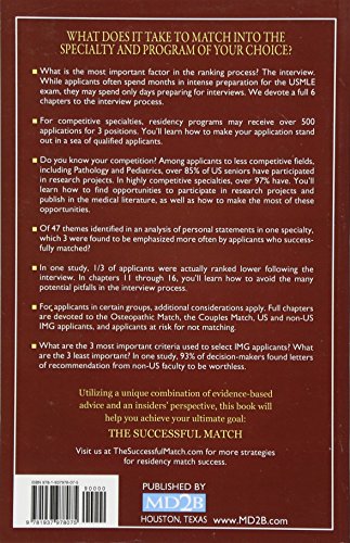 The Successful Match 2017: Rules for Success in the Residency Match