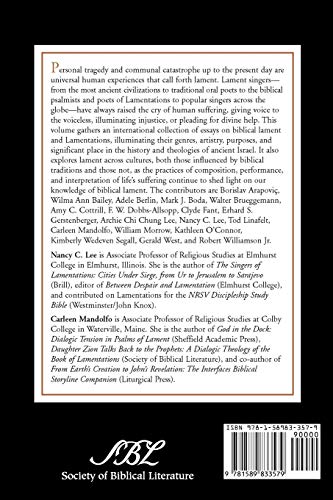 Lamentations in Ancient and Contemporary Cultural Contexts (Symposium)