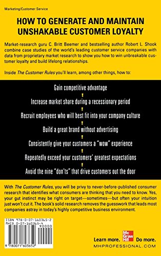 The Customer Rules: The 14 Indispensible, Irrefutable, and Indisputable Qualities of the Greatest Service Companies in the World