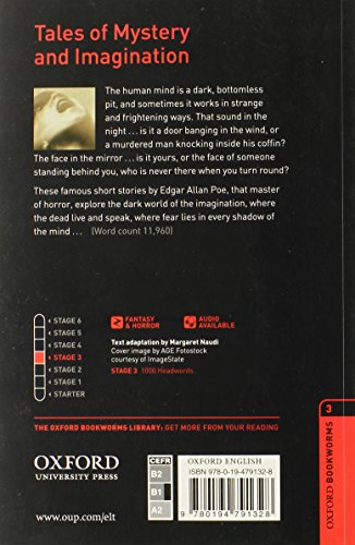 Oxford Bookworms Library: Tales of Mystery and Imagination: Level 3: 1000-Word Vocabulary (Oxford Bookworms Library. Fantasy & Horror. Stage 3)