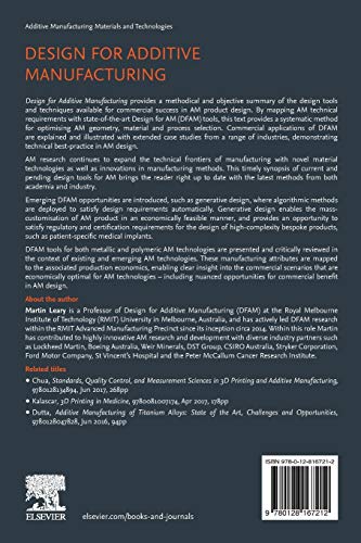 Design for Additive Manufacturing (Additive Manufacturing Materials and Technologies)