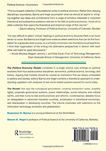The Political Economy Reader: Markets as Institutions