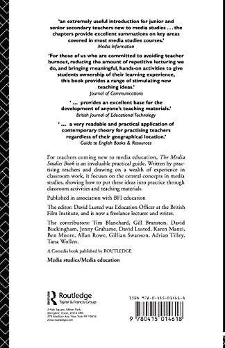 The Media Studies Book: A Guide for Teachers