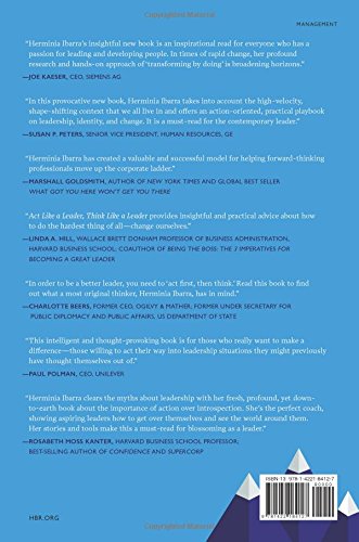 Act Like a Leader, Think Like a Leader — back cover