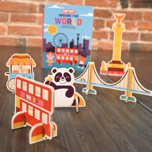 Pop Out Around the World: Read, Build, and Play from New York to Beijing. An Interactive Board Book About Diversity and Cities Around the World (Pop Out Books)
