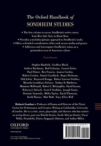 The Oxford Handbook of Sondheim Studies (Oxford Handbooks)