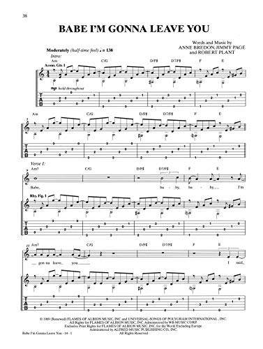 Led Zeppelin: Mothership - Authentic Guitar, Tab Edition