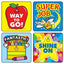 Carson Dellosa Winning Words Motivational Sticker Sheet Set, 216 Stickers - 24 Sheets of 9 Stickers for Homework, Tests, Assignments, and Rewards, Great Motivational Aid for Classroom or Homeschool
