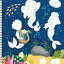 Brain Games - Sticker by Letter: Glitter Mermaids: Includes 1 Glitter Sticker Sheet to Complete Each Image!